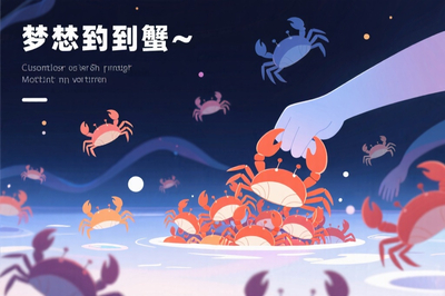 梦到抓了好多螃蟹